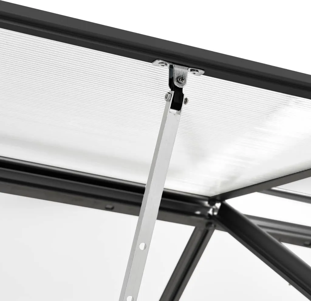 VidaXL Gewächshaus Anthrazit Aluminium 3,97 M³ 9 VidaXL Gewächshaus Anthrazit Aluminium 3,97 M³ – Bild 7
