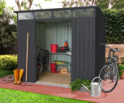 Pergart Gerätehaus "Lübeck 86" Anthrazit 4,05 M² -Günstiges Laube Lust Geschäft b85bae70cb77668ca44a3a436b42963f