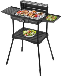 Steinborg 2in1 Standgrill | Elektrischer Grill | 2.000 Watt | Große Ablageflächen -Günstiges Laube Lust Geschäft b8d3449ca3be4572ed6d2a985841b4f4