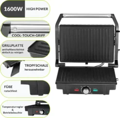 Monzana Kontaktgrill XL 180°C Klappbar Antihaftbeschichtung Edelstahl Temperaturkontrolle 1600W Tischgrill Sandwich Maker 20 Monzana Kontaktgrill XL 180°C Klappbar Antihaftbeschichtung Edelstahl Temperaturkontrolle 1600W Tischgrill Sandwich Maker -Günstiges Laube Lust Geschäft b9b00ee3d25581440bd879c4f49b1e8c