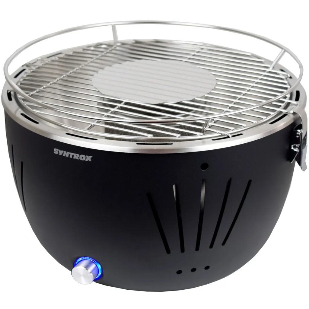 Raucharmer Holzkohlegrill Tischgrill Barbecue Mit Tasche Schwarz Rund "" 11 Raucharmer Holzkohlegrill Tischgrill Barbecue Mit Tasche Schwarz Rund "" – Bild 9