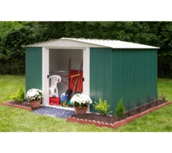 Spacemaker Gerätehaus 10x12 Grün 313x370 Cm
