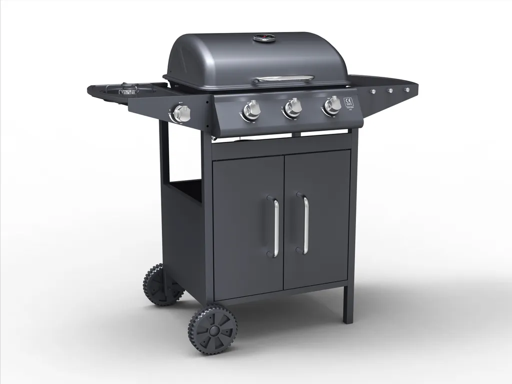 Tepro Gasgrill "Tarboro" 3-Brenner Mit Seitenkocher 3 Tepro Gasgrill "Tarboro" 3-Brenner Mit Seitenkocher