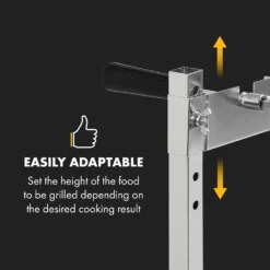 Klarstein Sauenland Mini Rotisserie-Grill ,Drehspieß ,Elektromotor: 4 Watt ,max. Beladung: 12 Kg ,höhenverstellbar ,Grillrost, Grillwanne, Drehspieß Und Standbeine Aus Edelstahl ,neues Standbein-Design Für Noch Besseren Halt ,silber -Günstiges Laube Lust Geschäft bb39c654cd34f9272d581f19bcbf186a