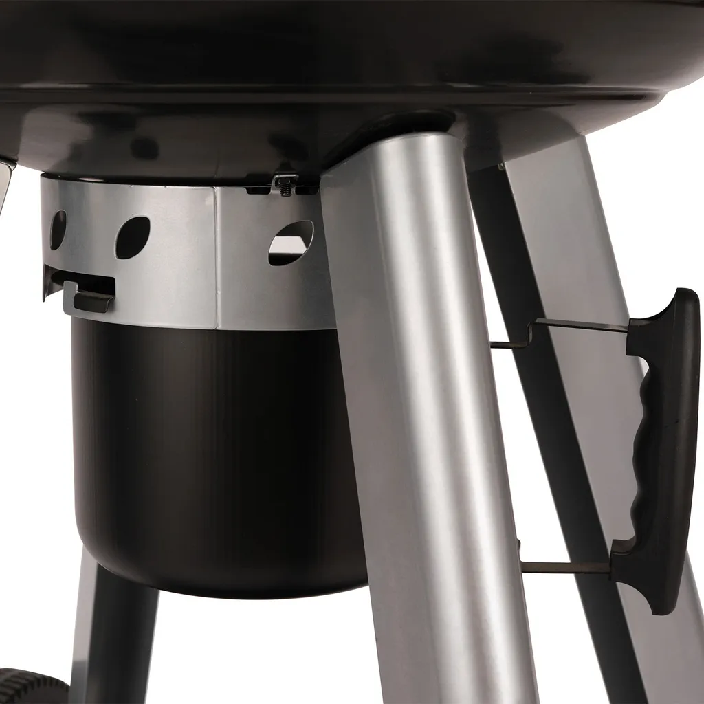 TAINO NEO Holzkohle-Kugelgrill Mit Klappbarem Deckel Kettle-Grill Ø 57 Cm Thermometer Schwarz 9 TAINO NEO Holzkohle-Kugelgrill Mit Klappbarem Deckel Kettle-Grill Ø 57 Cm Thermometer Schwarz – Bild 7