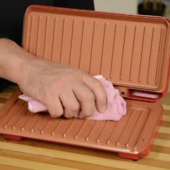 Starlyf® No Fat Grill - Kompaktgrill Mini Grill Für Die Küche, Low Fat, Kein Fett Oder Öl, Ohne Fett Oder Öl, Gesund Grillen, Kontaktgrill, Elektrogrill, - 1000W, PFOA-FREI, Aus Der TV Werbung -Günstiges Laube Lust Geschäft bc73f0deadee82c84612baff2f9d509d