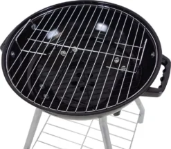 BBQ Collection Holzkohlegrill, Kugelgrill Rundgrill Ø 45 X 83 Cm Mit Deckel, Stabiler Standgrill Auf Rädern Mit Abnehmbarem Aschekasten & Ablagegitter, Schwarz -Günstiges Laube Lust Geschäft bcd9dd1bf7dd91c0f00be9137833ae81