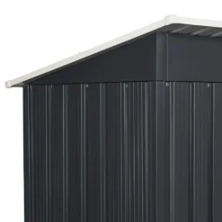 Juskys Metall Gerätehaus S Mit Pultdach, Schiebetür & Fundamentrahmen - 1,4 M² - 161 X 86 X 181 Cm - Anthrazit - Geräteschuppen Gartenhaus Schuppen -Günstiges Laube Lust Geschäft bd3930fab505b25ee37eaedc4b22076d