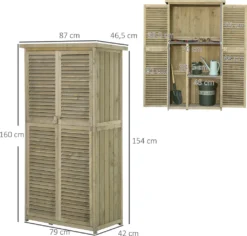 Outsunny Geräteschuppen Gerätehaus Geräteschrank Schuppen Garten 4 Fächer Grau 87 X 46,5 X 160cm 13 Outsunny Geräteschuppen Gerätehaus Geräteschrank Schuppen Garten 4 Fächer Grau 87 X 46,5 X 160cm -Günstiges Laube Lust Geschäft bd5ee9af74fe536dacbe61a8281c7b95