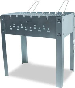 ACTIVA Mangal Schaschlik Grill Edelstahl 50x30 Cm Inkl. Grillrost Und 6 Spießen -Günstiges Laube Lust Geschäft bd62602b842bed434848c72da5101bf8