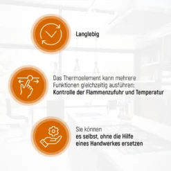 Thermoelement 600 Mm Universal Mit 5 Adaptern Für Gasgrill Gasherd 10 Thermoelement 600 Mm Universal Mit 5 Adaptern Für Gasgrill Gasherd -Günstiges Laube Lust Geschäft bec2cc150d0d8fd2ec5b85e0d1cba6fc