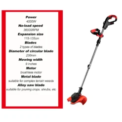 4000W Bürstenlos Elektrorasenmäher Garten Rasenmäher Mit 1 Akku -Günstiges Laube Lust Geschäft bf8631f0a7bb77b8d630ac51fdfab059 1