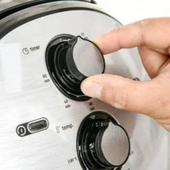 HOMCOM Luftfritteuse Frittierkorb 5L 1700W Heißluftfritteuse Zum Frittieren Grillen Braten Backen Ohne Fett PP Aluminium Silber+Schwarz 38,5 X 30,7 X 33,1 Cm -Günstiges Laube Lust Geschäft c162b5ad5bd05a5fb41abf7e1467f9c4