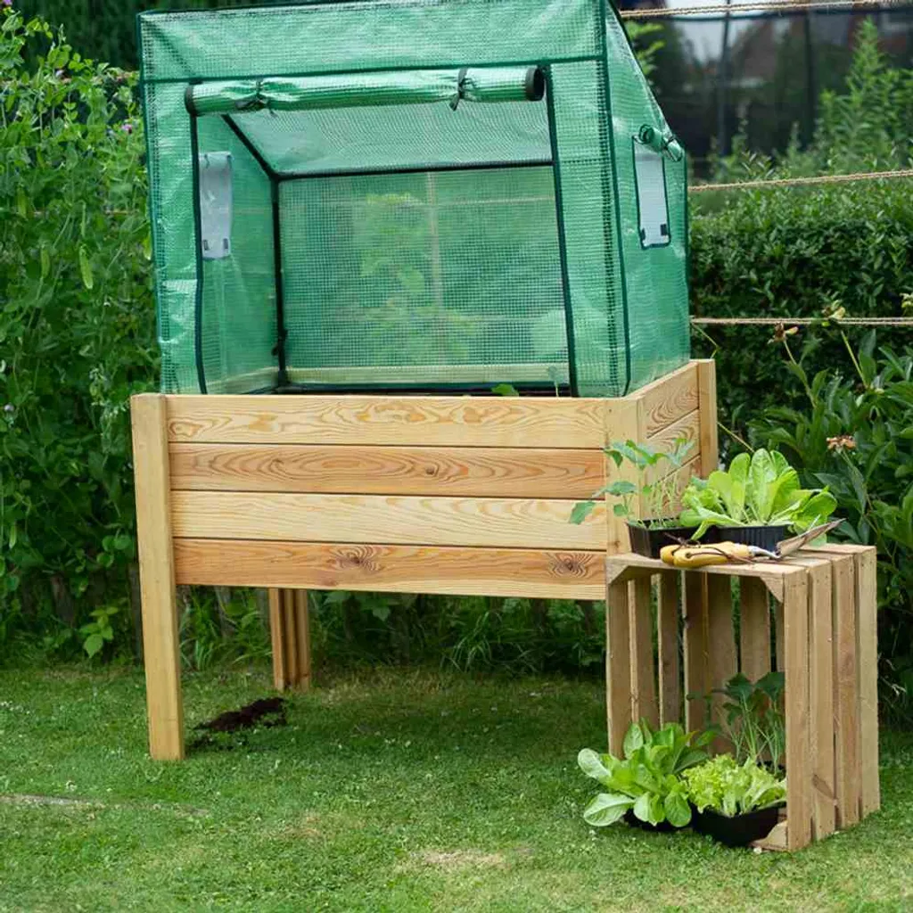 Siena Garden 405-431 Gewächshaus Aus PE Gitterfolie Für Hochbeet, 100 X 60 X 86/52 Cm, Grün (1 Stück) 11 Siena Garden 405-431 Gewächshaus Aus PE Gitterfolie Für Hochbeet, 100 X 60 X 86/52 Cm, Grün (1 Stück) – Bild 9