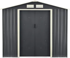 Gartenschuppen 213x127x185cm Aus Metall Gerätehaus Mit Metallrahmen Dunkelgrau 13 Gartenschuppen 213x127x185cm Aus Metall Gerätehaus Mit Metallrahmen Dunkelgrau -Günstiges Laube Lust Geschäft c1d14d7aa7fa0527df8bea098e0749d2