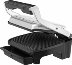 Tefal GC750D16 Optigrill Elite Kontaktgrill, Silber/schwarz -Günstiges Laube Lust Geschäft c1d3c808a63030376a3467655c253359