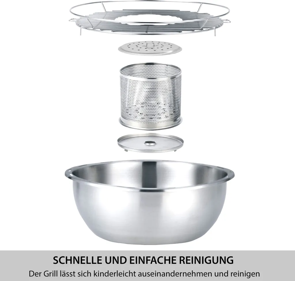 Raucharmer Holzkohlegrill Tischgrill Barbecue Mit Tasche Schwarz Rund "" 22 Raucharmer Holzkohlegrill Tischgrill Barbecue Mit Tasche Schwarz Rund "" – Bild 20