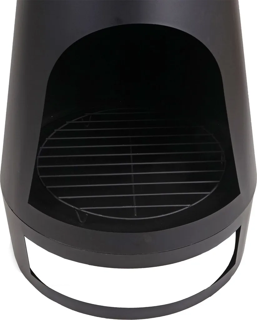 Gartenofen HWC-K90, Gartenkamin Terrassenkamin Terrassenofen, Schürhaken Feuerstelle 160x55cm Schwarz 5 Gartenofen HWC-K90, Gartenkamin Terrassenkamin Terrassenofen, Schürhaken Feuerstelle 160x55cm Schwarz – Bild 3