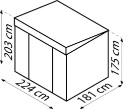 Pergart Gerätehaus "Lübeck 86" Anthrazit 4,05 M² -Günstiges Laube Lust Geschäft c2daf78f723a78a6d4e8d99282c47609