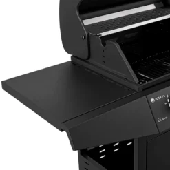 Juskys BBQ Gasgrill Louisiana 8,1 KW Mit 3 Brenner, Grillrost, Deckel Mit Thermometer, Warmhalterost & Seitenablagen – Grillwagen Mit Stahl Korpus -Günstiges Laube Lust Geschäft c36dc13951e2c8667f404d5a013f214d