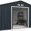 COSTWAY Gerätehaus Metall, 340x255x210 Cm, Geräteschuppen Abschließbar, Gartenhaus Mit 4 Luftschlitzen & Schiebetür, Garten Schuppen Für Rasenmäher Fahrräder, Metallschuppen Geräteschuppen Outdoor -Günstiges Laube Lust Geschäft c4701f5575c7e92e1e5e3867cd7df22d