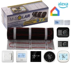 1m² Elektrische Fußbodenheizung 150W/m² Elektro Bodenheizung TWiIN Fliese , Thermostat:Analoger -Günstiges Laube Lust Geschäft c5971960a783cc8eff6a8a3bb59a5851