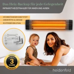 Heidenfeld Infrarot Heizstrahler IH100 -Günstiges Laube Lust Geschäft c6dc5ff08be1b18b96258c923edd5dc4