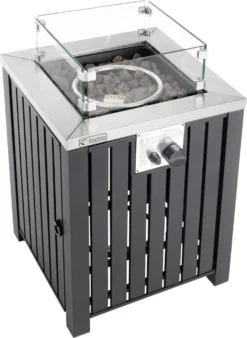 Tepro-Gasfeuerstelle "Topeka"-eckig Mit Glasumrandung Anthrazit-3190 -Günstiges Laube Lust Geschäft c7032ecd002879b848b8ad0a616e1356