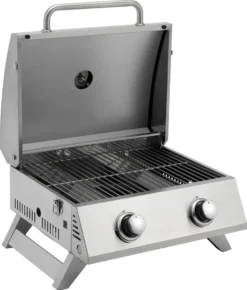 Tepro Tischgasgrill Chicago, 2-Brenner, Grillfläche: 47,5 X 35 Cm