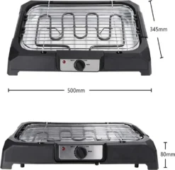 Aigostar Tischgrill Elektrisch, Barbecue Elektrogrill 2000W, 41 X 24 Cm Grillfläche, Smokeless Elektrischer Grill, BBQ Grill Für Balkon Indoor Party, Schwarz -Günstiges Laube Lust Geschäft c7a6a1bdf2cb3fdf60d5fa57aafaa1dc