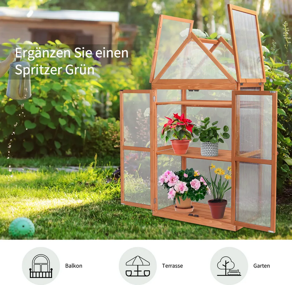 MCombo 3 Etage Gewächenhaus Pflanzschrank Treibhaus Höheverstellbar Holz 0800 10 MCombo 3 Etage Gewächenhaus Pflanzschrank Treibhaus Höheverstellbar Holz 0800 – Bild 8