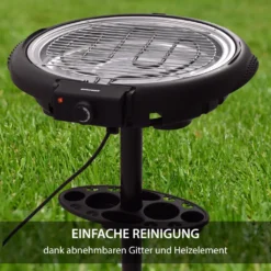 Syntrox STG-1600W 2in1 Elektrogrill Barbecue BBQ Standgrill Grill -Günstiges Laube Lust Geschäft c91fc51218c7a3939a9d2e8bc87aece3