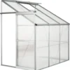 Tectake Anlehngewächshaus Aus Aluminium Ohne Fundament 192x128x202cm - Transparent -Günstiges Laube Lust Geschäft c99c35650bafea3e4b93f3dafbfd3f2b