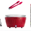 LotusGrill XL Starter-Set 1x XL Grill Feuerrot Mit USB-Anschluß, 1x Buchenholzkohle 2,5 Kg, 1x Brennpaste 200ml, 1x Zange, 1x Transport-Tragetasche XL - Der Raucharme Holzkohlegrill -Günstiges Laube Lust Geschäft c9a7e61a6e366fd0479c6b6b7d8f59e9