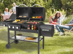 El Fuego Gas-/Holzkohlegrill/Smoker Kombigrill Sierra 3in1 2x 43x45cm -Günstiges Laube Lust Geschäft c9d33cf6249998fbbf732cc2c0d26529