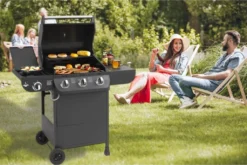 El Fuego Gasgrill / Grillwagen Columbus 3 Brenner +1 Grill 56x41cm -Günstiges Laube Lust Geschäft ca239f537febd4496f4bd3d1b0867648