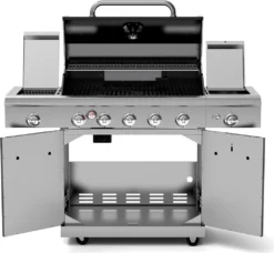 Nexgrill Gasgrill 5 Brenner Deluxe Mit Heckbrenner, Seitenkochfeld Und Seitenbrenner -Günstiges Laube Lust Geschäft ca71a8e23923b0f3c9e1b54b95a440cb