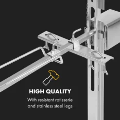 Klarstein Spanferkelgrill Drehspieß Mit Motor 12 Watt - Höhenverstellbar - Edelstahl Spanferkel Grill - Max 70 Kg - Silber Grillspieß Mit Motor Grill Drehspieß Mit Motor Spießbratengrill Mutzbratengrill -Günstiges Laube Lust Geschäft cab52cfcaa021080dab4324c89bf8e7a