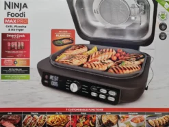 Ninja AG651EU Foodi MAX PRO Grill & Heißluftfritteuse, 7 Zubereitungsfunktionen, 2 Grillplatten, 3,8 L - Silber/Schwarz -Günstiges Laube Lust Geschäft cb55c5f9f0c239d5982c60050e635ea3