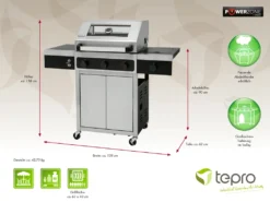 Tepro Edelstahl Gasgrill Keansburg 3 Special Edition, 3-Brenner Inkl. Powerzone Und Seitenbrenner -Günstiges Laube Lust Geschäft cb9c32780b6cb6440985ea4458226b0a