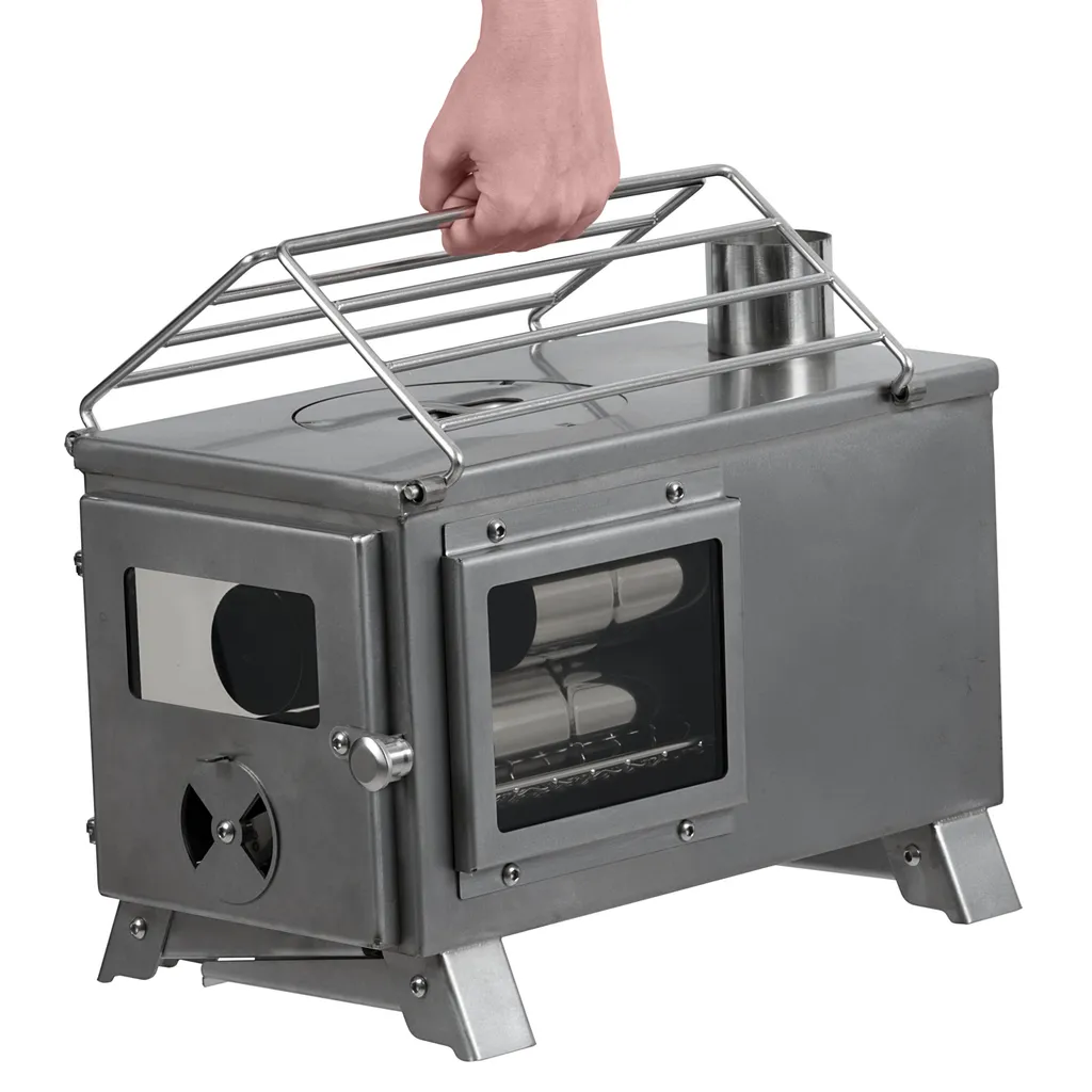 CampFeuer Edelstahl Zeltofen | 51,5 X 42 X 216 Cm | Zeltheizung Camping Ofen 9 CampFeuer Edelstahl Zeltofen | 51,5 X 42 X 216 Cm | Zeltheizung Camping Ofen – Bild 7