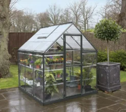 Palram - Canopia Aluminium Gewächshaus Harmony 66 | Grau | 185x185x208 Cm -Günstiges Laube Lust Geschäft cdf01a80304cda2d83078d8fcd4903ac