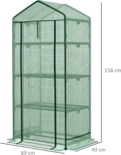 Outsunny Mini-Gewächshaus Anzuchtgewächshaus Mit Folienabdeckung Und 4 Regalböden Regale Rolltür Gemüsebeet Grün 69 X 49 X 158 Cm 13 Outsunny Mini-Gewächshaus Anzuchtgewächshaus Mit Folienabdeckung Und 4 Regalböden Regale Rolltür Gemüsebeet Grün 69 X 49 X 158 Cm -Günstiges Laube Lust Geschäft ce415051c38c2059b401ef48308947d7