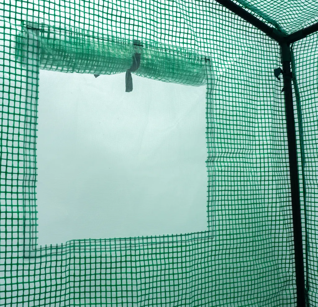 Linder Exclusiv Garten Foliengewächshaus, Mit Aufrollbare Tür Und Fenster MC4308 169x200x77 Cm 13 Linder Exclusiv Garten Foliengewächshaus, Mit Aufrollbare Tür Und Fenster MC4308 169x200x77 Cm – Bild 11