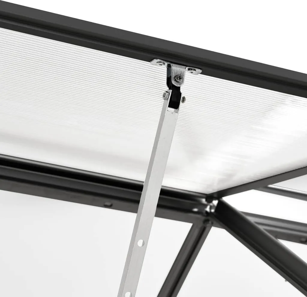 VIDAXL Gewaechshaus Anthrazit Aluminium 1,33 M2 9 VIDAXL Gewaechshaus Anthrazit Aluminium 1,33 M2 – Bild 7