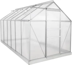 Zelsius Aluminium Gewächshaus SET, 380 X 190 Cm, Inkl. Fundament -Günstiges Laube Lust Geschäft ceecaa88c14b0ccdfe337ffacbfa7bb1