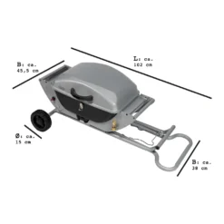 2in1 50mbar - GASGRILL Tischgrill - Standgrill Mit Deckel Und Standfuß | Faltbar | 2 Räder | Grill BBQ - Standgasgrill - CampingGrill Klappgrill - BalkonGrill - PartyGrill - Kleiner Grill Für Den Flexiblen Einsatz Auf Festivals, Auf Terrasse/Bal -Günstiges Laube Lust Geschäft d039a57a6659fac2a725acd63e907bf6