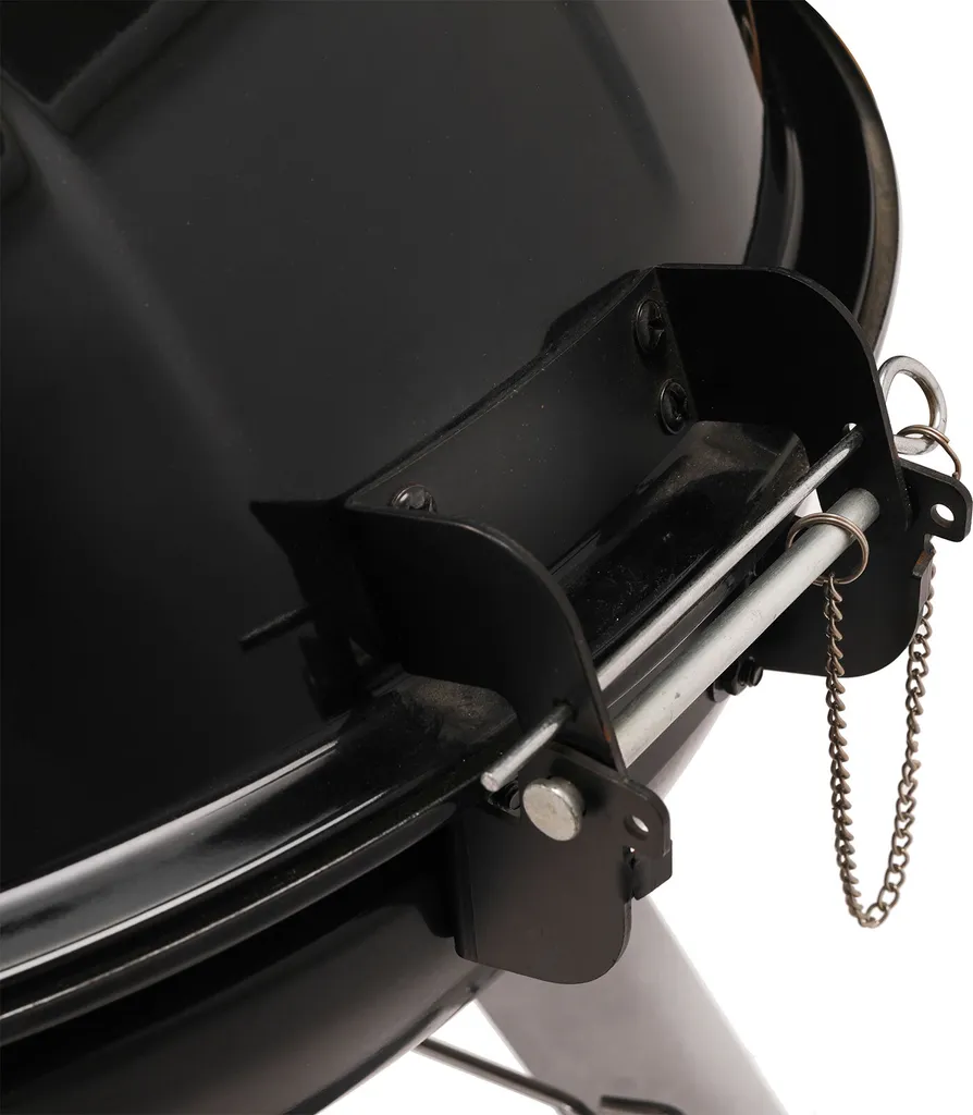 TAINO NEO Holzkohle-Kugelgrill Mit Klappbarem Deckel Kettle-Grill Ø 57 Cm Thermometer Schwarz 10 TAINO NEO Holzkohle-Kugelgrill Mit Klappbarem Deckel Kettle-Grill Ø 57 Cm Thermometer Schwarz – Bild 8