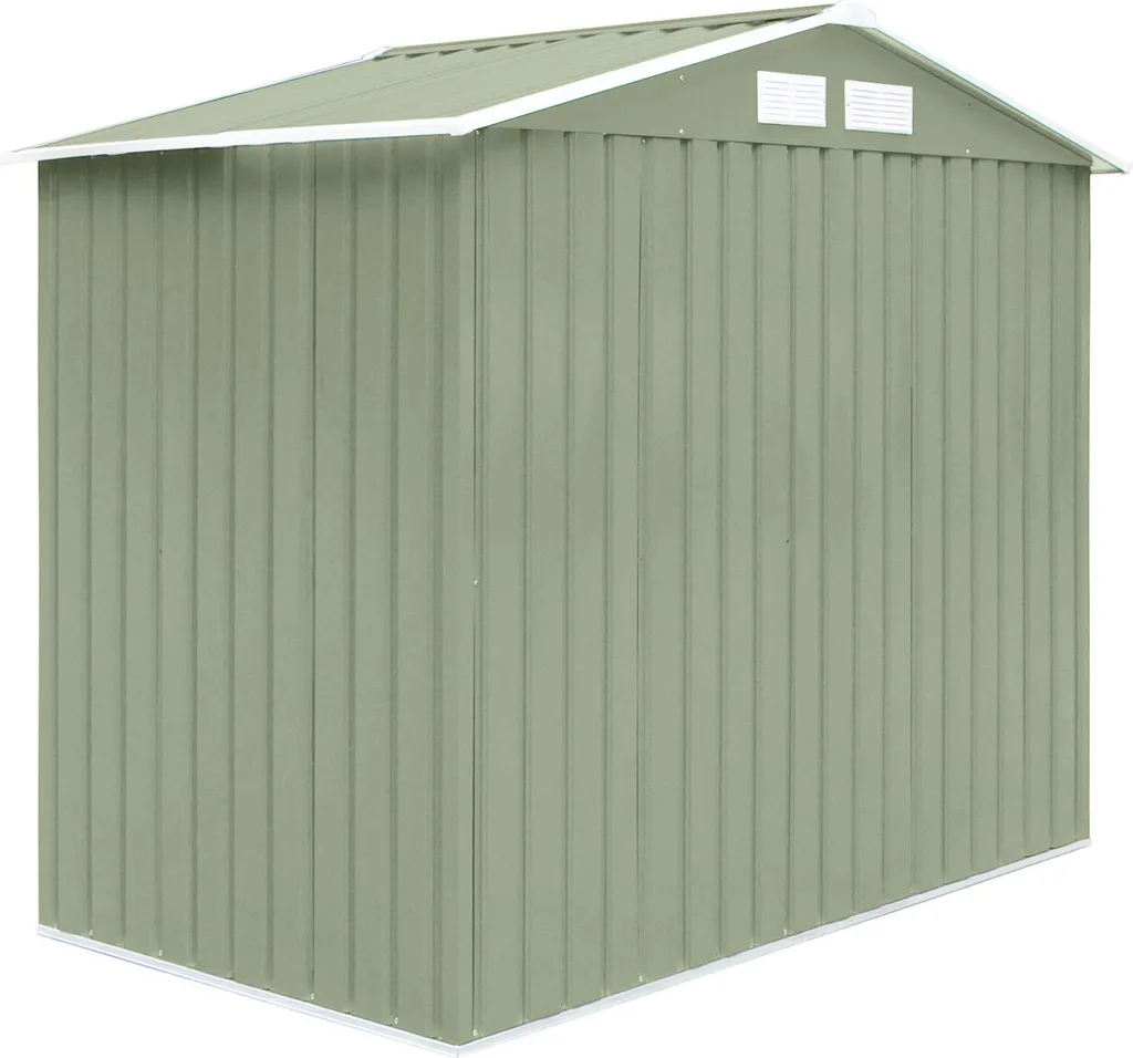 HATTORO S100 Gerätehaus Metall Gartenhaus Metallgartenhaus Geräte-Schuppen Hellgrün 9 HATTORO S100 Gerätehaus Metall Gartenhaus Metallgartenhaus Geräte-Schuppen Hellgrün – Bild 7
