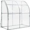 Wand-Gewächshaus Juta 100x200x215cm Foliengewächshaus Treibhaus PVC Folie Transparent -Günstiges Laube Lust Geschäft d10293e1b83bff9ccbb08e29a4eb8d95